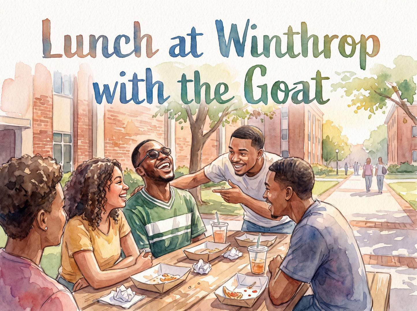 Lunch at Winthrop with the Goat