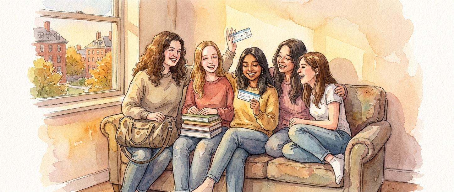 Freshman Doors: Friends, Gym Shoes, and Late Flights