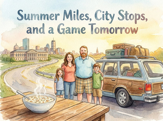 Summer Miles, City Stops, and a Game Tomorrow
