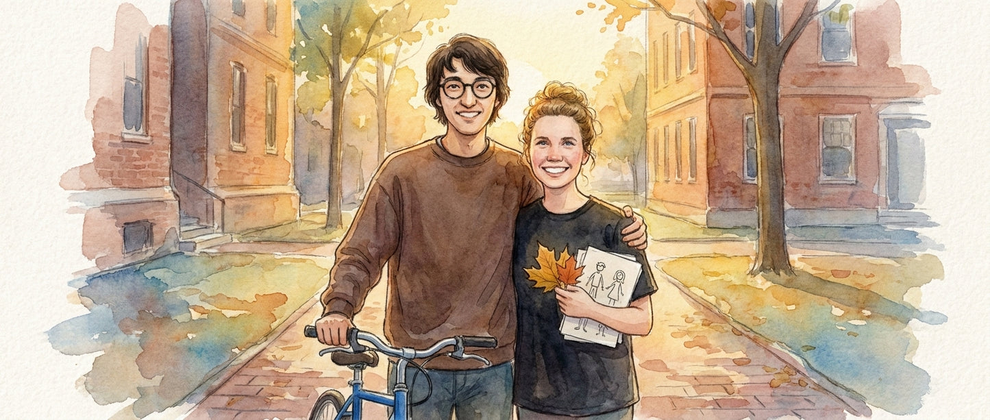 Blue Bicycle, Harvard Leaves
